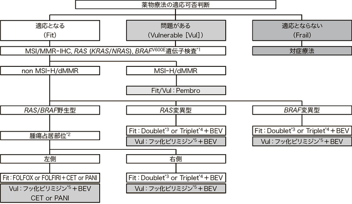 図7　一次治療の方針を決定する際のプロセス
